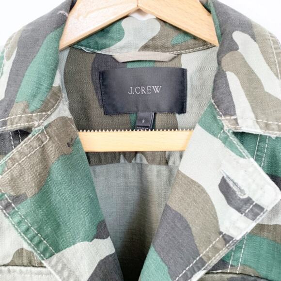 J. Crew Army Fatigue Button Down Jacket SZ S - Picture 3 of 4